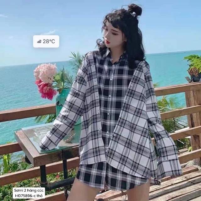 Áo sơmi hai hàng cúc -HĐ