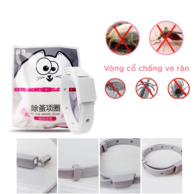 Vòng Cổ Chống Ve Chó, Rận Chó, Muỗi, Ghẻ, Ký Sinh Trùng Ở Chó Mèo - Mã VCDD114