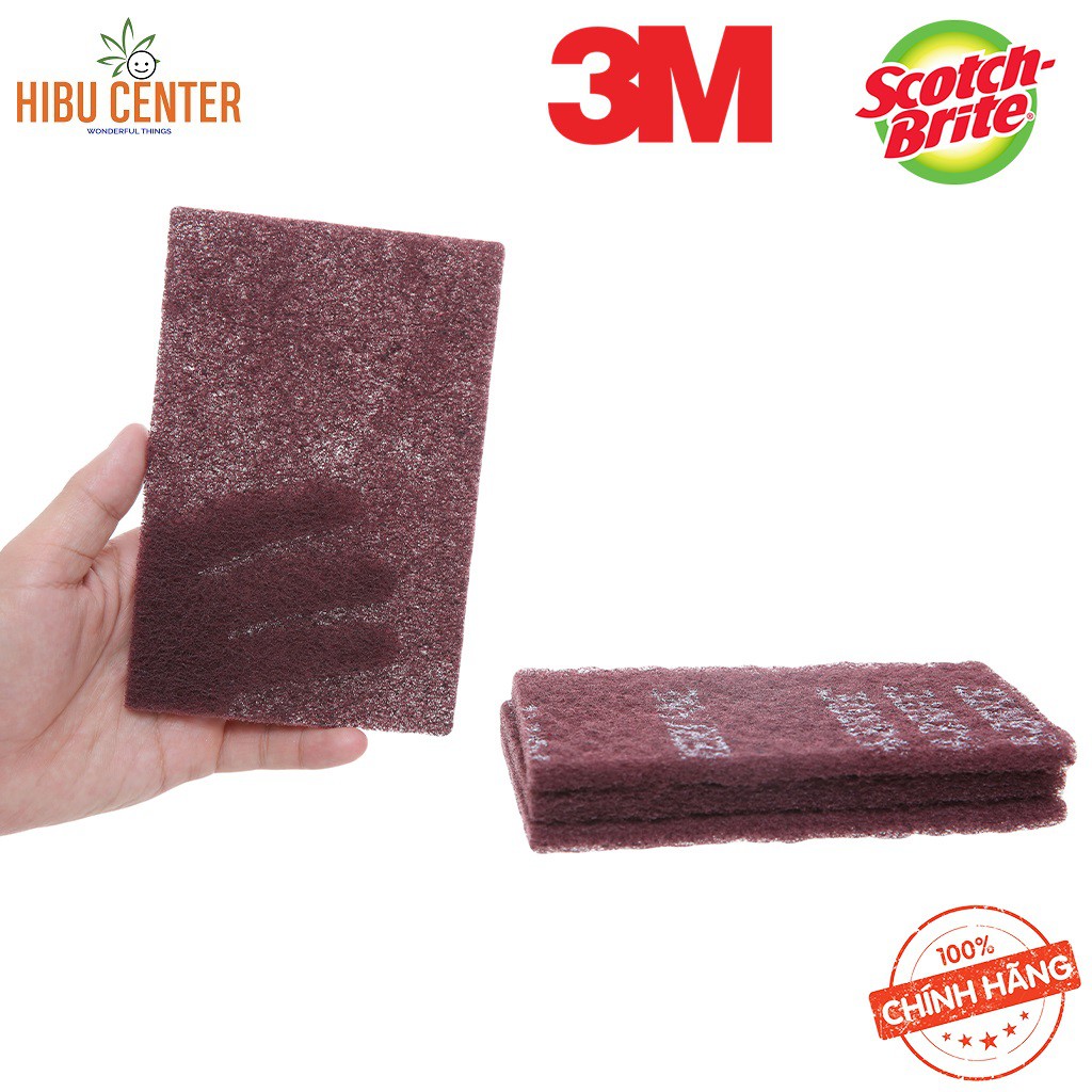 Gói 4 Miếng Cước Cọ Rửa Scotch-Brite 3M 7447 Mạnh Hơn Inox - Chữ Nhật (10x15cm) Hàng Chính Hãng – HIBUCENTER