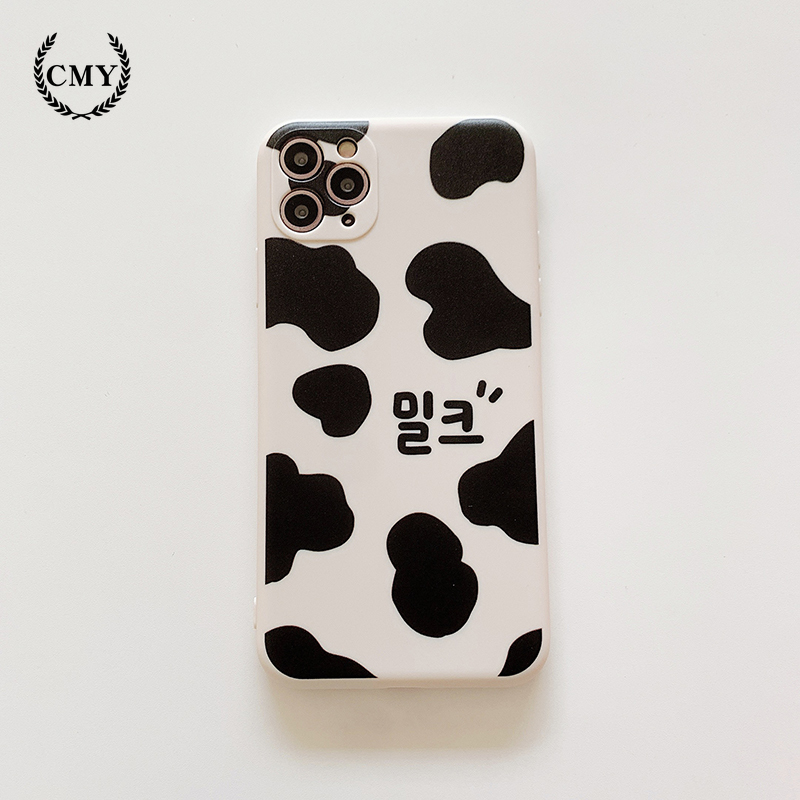 Ốp điện thoại silicon họa tiết bò sữa cho iPhone 11 Pro Max X Xr Xs Max 7 8 Plus Se 2020 12 pro max 12 mini | BigBuy360 - bigbuy360.vn