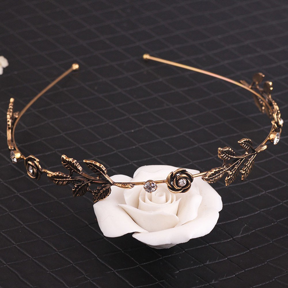 Cài tóc kim loại đính đá lấp lánh sáng bóng