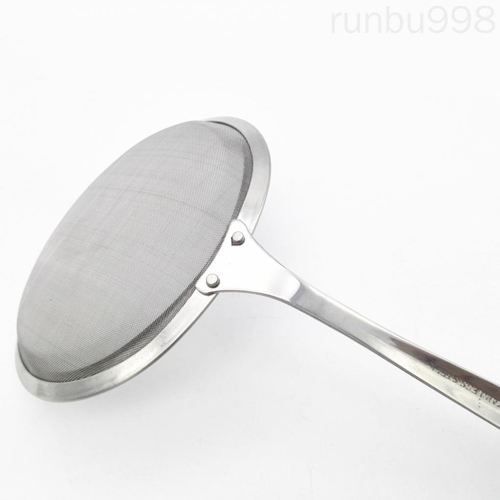 Rây Lọc Bột Bằng Thép Không Gỉ Có Lỗ Treo Tay Cầm Mở Rộng Tiện Dụng Cho Nhà Bếp Runbu998
