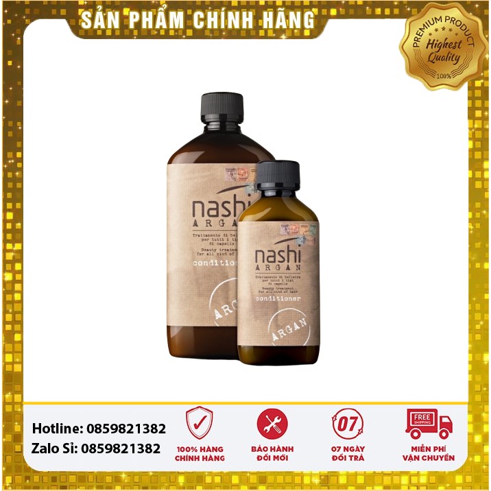 Dầu Xả Dưỡng Phục Hồi Nashi Argan Conditioner 200ml - Ý