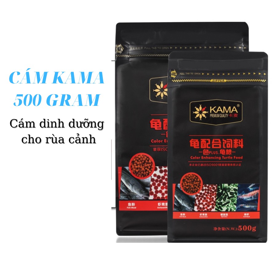 Thức Ăn Rùa, Thức Ăn Cho Rùa Cao Cấp Kama, Gói 500Gram Sử Dụng Cho Rùa Nước, Rùa Bán Cạn