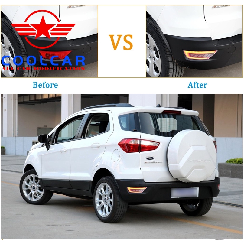 Set 2 Đèn LED Cảnh Báo Gắn Đuôi Xe Ô Tô Ford Ecosport 2013-2019