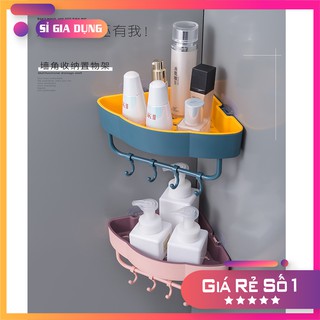 kệ góc nhà tắm 2 lớp dày dặn chắc chắn dán tường cao cấp MÃ TGTK 04