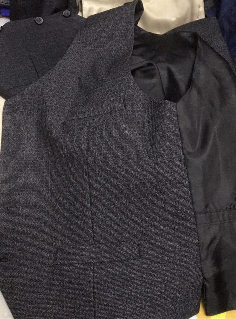 Áo vest ghi lê nam trung niên 3 màu ( đen , kẻ , vàng) hàng đẹp