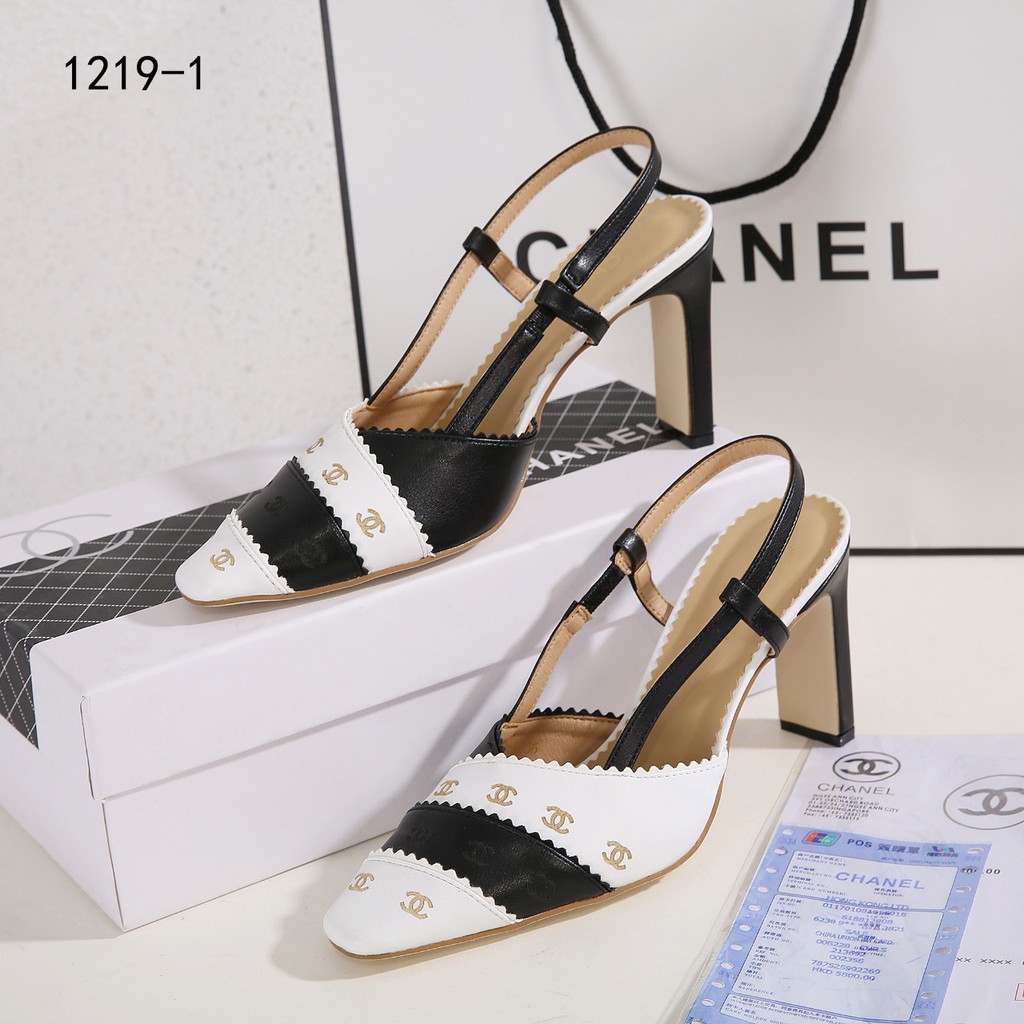 Giày cao gót Logo Chanel CC 1219-1