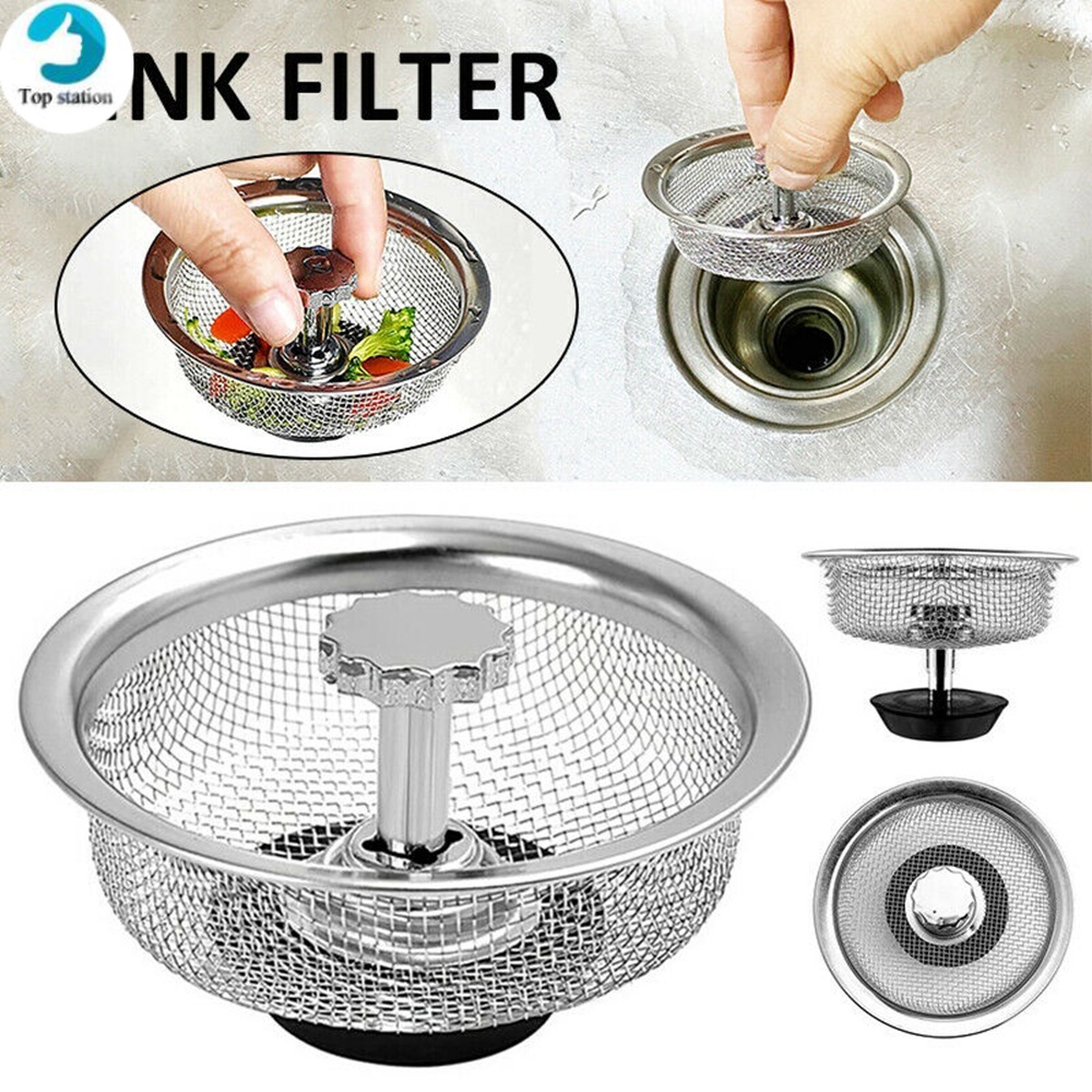 Dụng Cụ Lọc Rác Bồn Rửa Chén Bằng Thép Không Gỉ