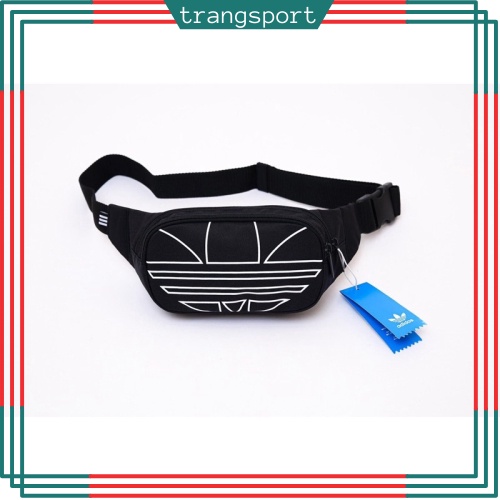 Túi đeo chéo Waist Bag - Black - Phụ liệu xịn - Chất chống thấm