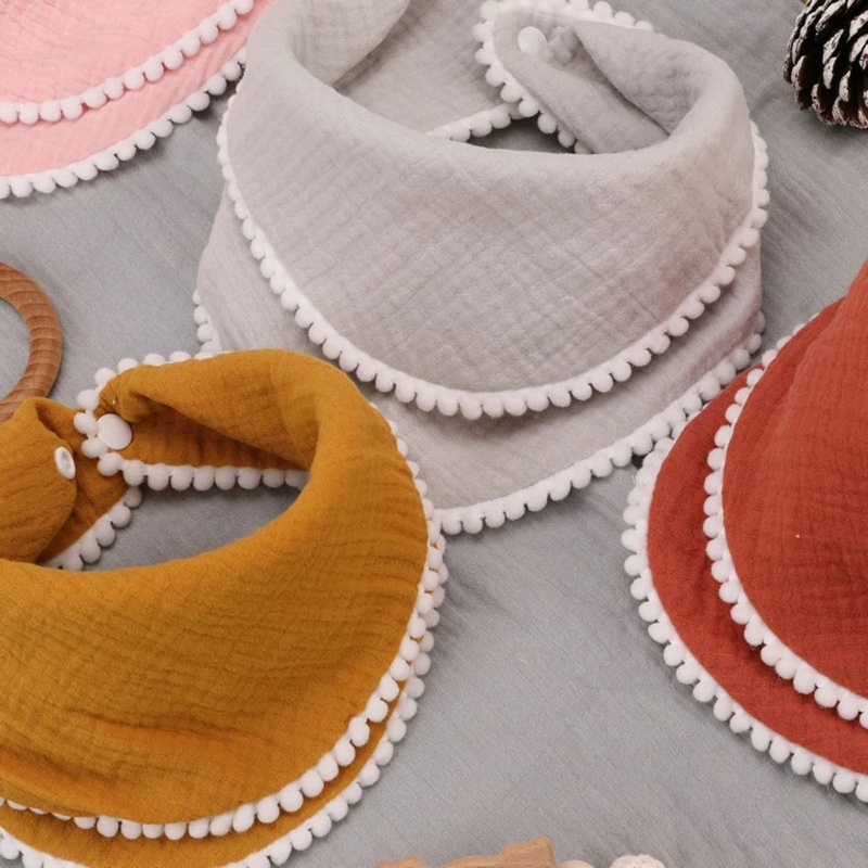 Yếm Cotton Muslin Đeo Đầu Giảm Đau Thoải Mái Không Độc Hại Dùng Làm Đạo Cụ Chụp Ảnh Cho Ba Mẹ Và Bé