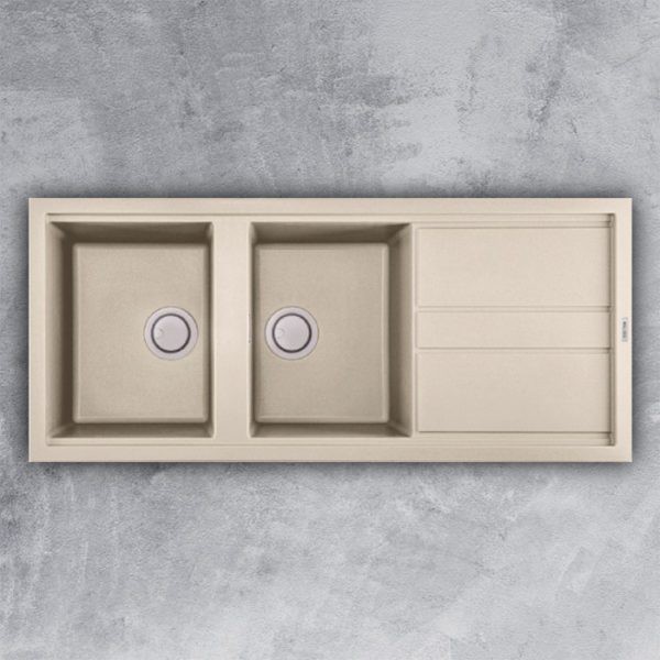 Chậu rửa chén bằng đá Malloca Bianco K-50062