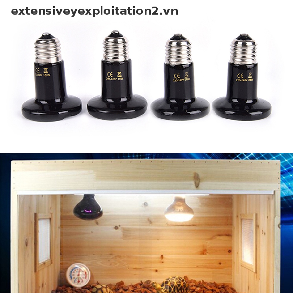 1pc bóng đèn sưởi ấm bằng gốm hồng ngoại cho thú cưng bò sát