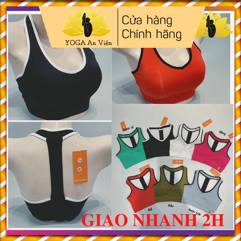 [Ảnh thật] Bra Phối viền nhiều màu sắc chất thun co giãn 096 - Yoga An Viên