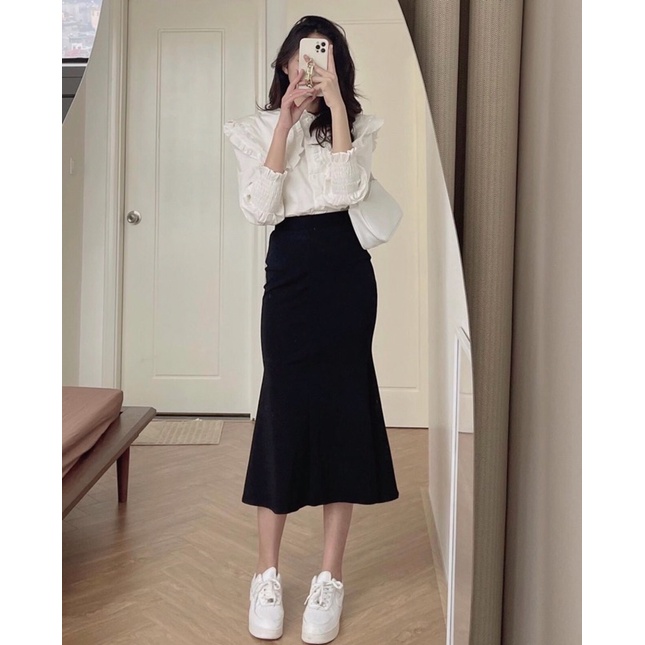 Sơ mi cổ bèo tay bo chun siêu hot