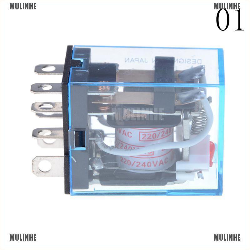 Rơ Le Điện Tử 10A AC220V LY2NJ HH62P 8 Pins 2 Open 2