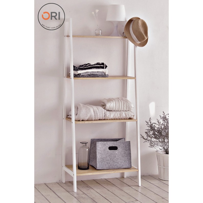 [ĐỪNG BỎ LỠ] Kệ Sách Trang Trí Hàn Quốc Bằng Gỗ Thông 4 Tầng - A BOOKSHELF 4F - ORI NỘI THẤT HÀN QUỐC