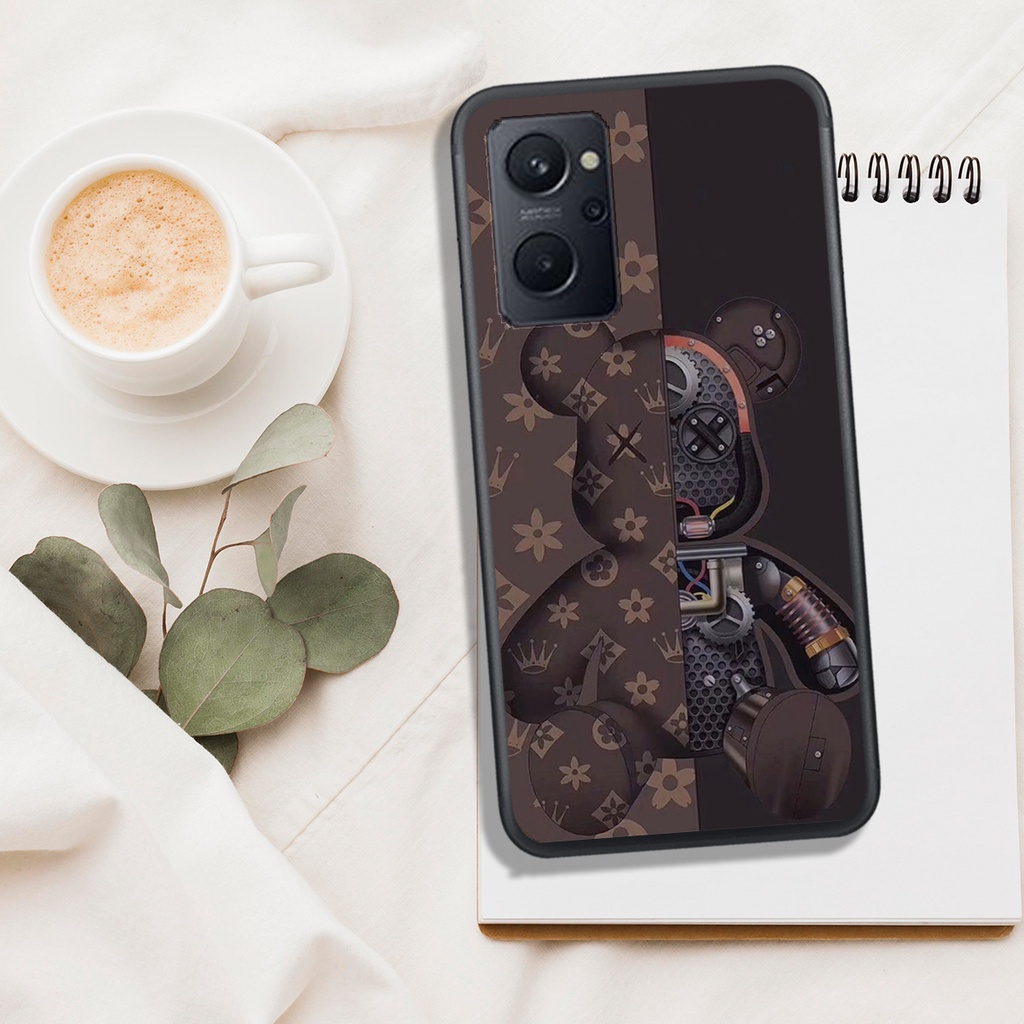 ỐP LƯNG OPPO RENO 7 - RENO 7Z , IN HÌNH GẤU BEAR BRICK DỄ THƯƠNG, BAO ĐẸP.