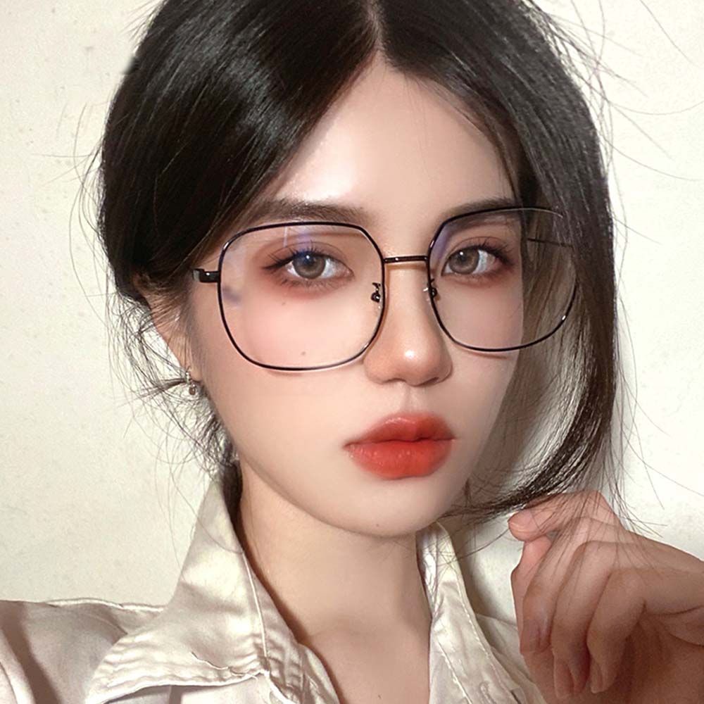 Mắt kính gọng vuông lớn trong suốt chống ánh sáng xanh phong cách cổ điển BACK2LIFE