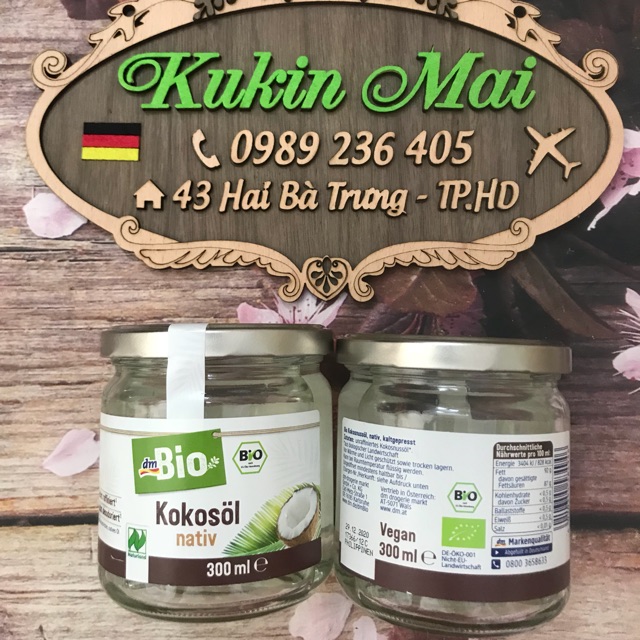 Dầu Dừa Hữu Cơ Ep Lạnh Dm Bio Kokosol Xach Tay đức Shopee Việt Nam