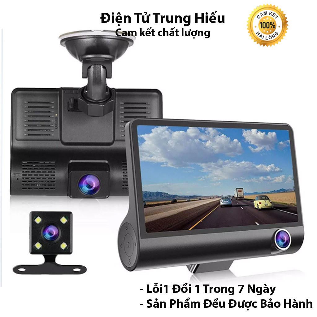 Camera hành trình ô tô 3 mắt X005 4 inch fullHD 1080p , camera sau chống nước - BM31 - BẢO HÀNH 6 THÁNG | WebRaoVat - webraovat.net.vn