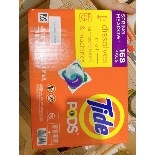viên giặt Tide pods 168 viên riêng bán lẻ bịch 42 viên
