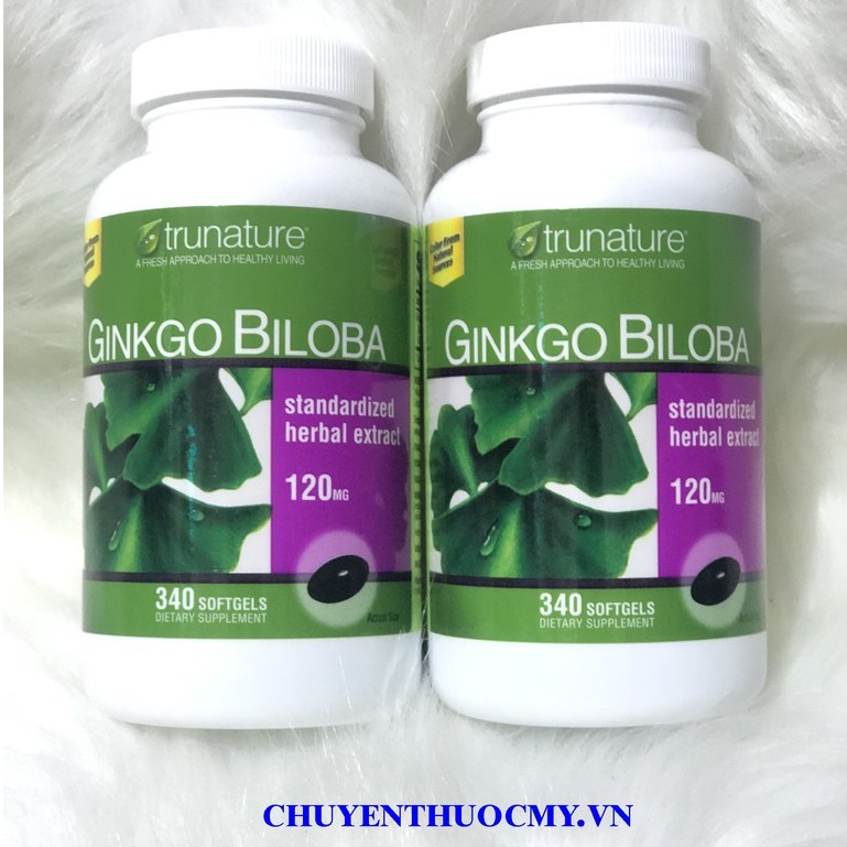 Ginkgo Biloba - Trunature Mỹ - Hộp 340 viên