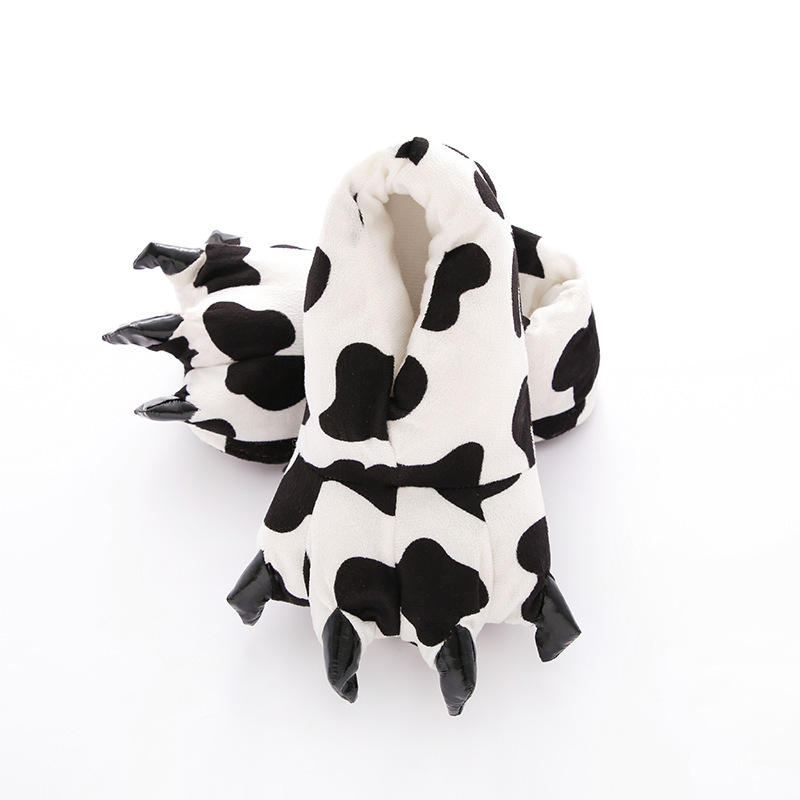 Dép bông đi trong nhà thiết kế hình chân khủng long đẹp mắt