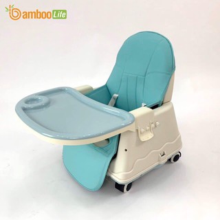 Ghế ăn dặm cho bé đa năng có thể gấp gọn, thay đổi độ cao Bamboo Life BL047 tiện lợi dùng ở nhà, mang đi du lịch