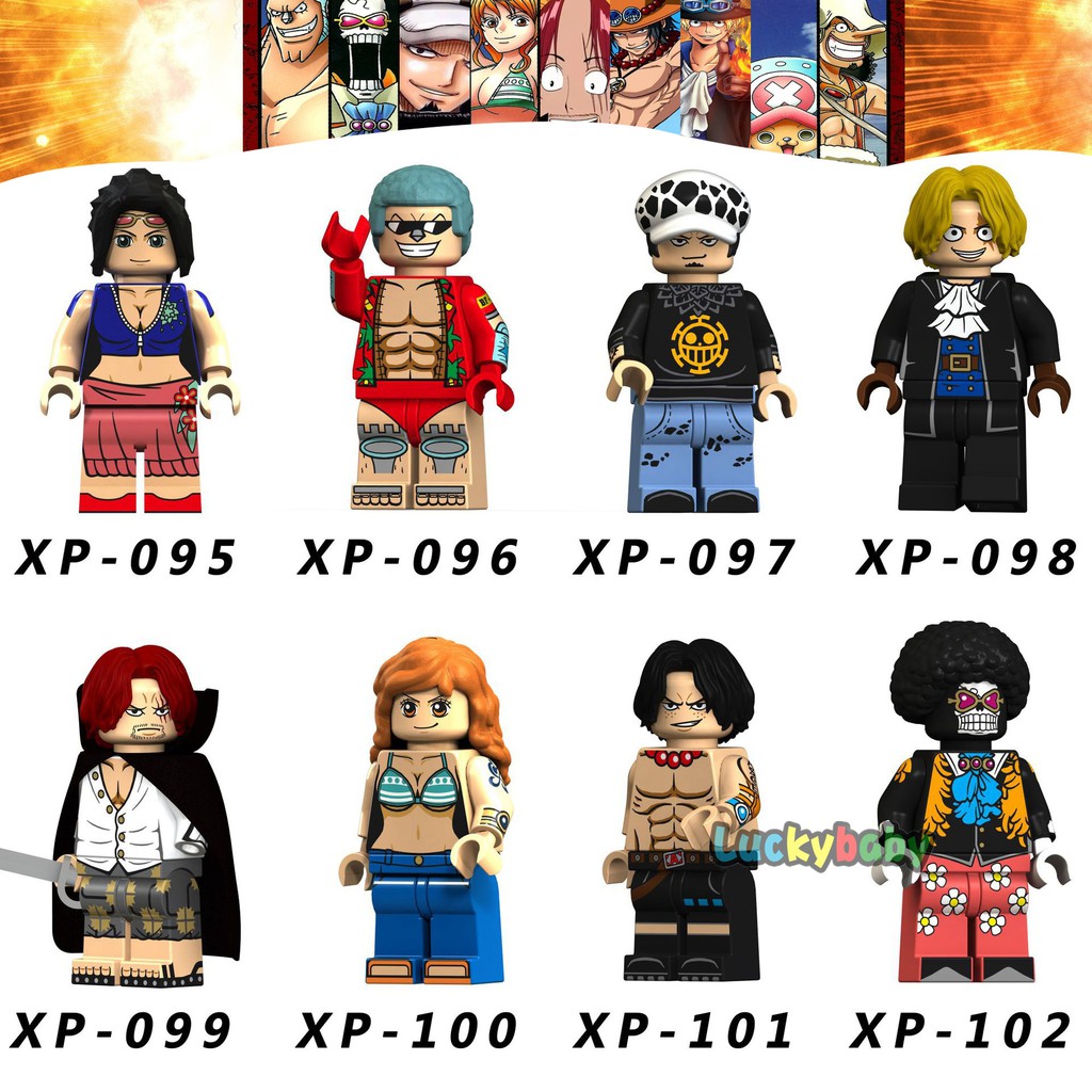 Mô Hình Đồ Chơi Lego Cho Tre Em Thiết Kế Hình Nhân Vật Hoạt Hình One Piece