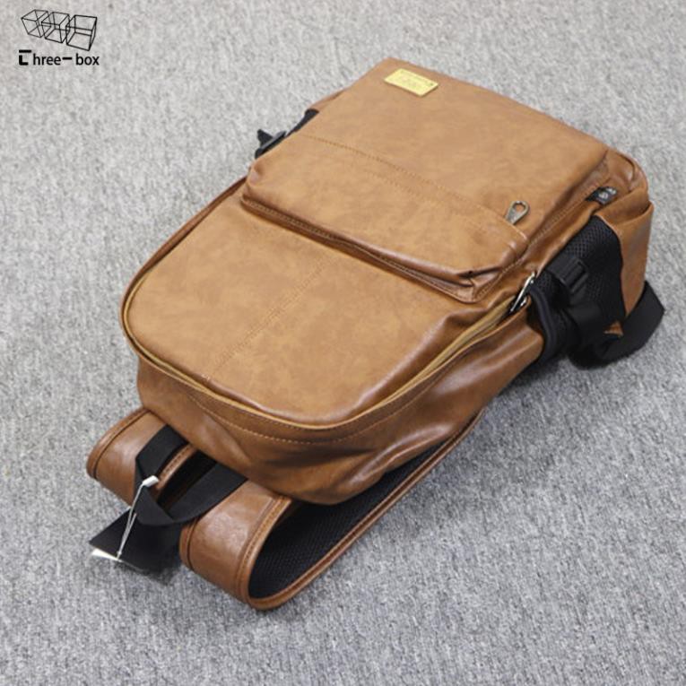 Balo da PU hàng chính hãng Three Box