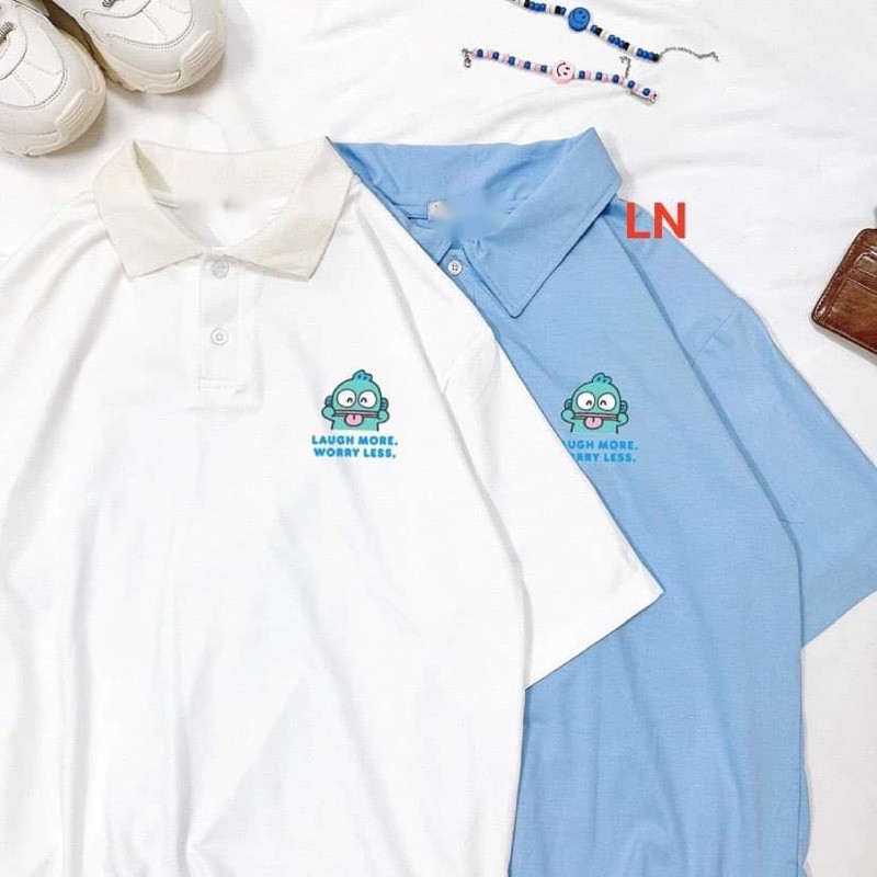 Sét áo polo laugh +quần kẻ LN11