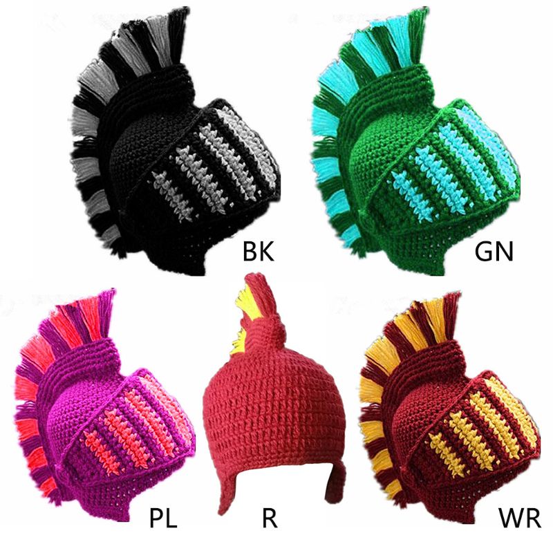 Mũ beanie Trùm Tai Giữ Ấm Phong Cách Chiến Binh Đấu Sĩ La Mã