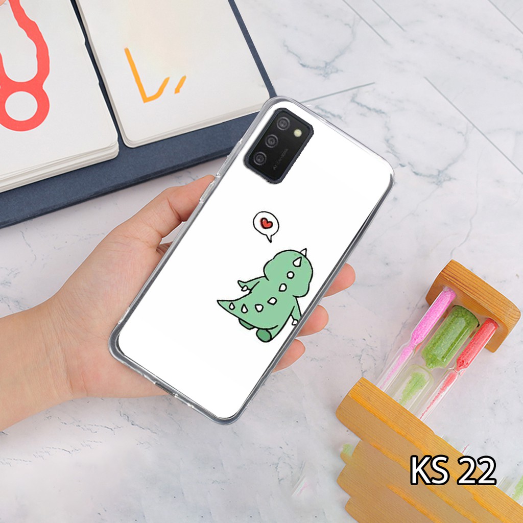 Ốp lưng điện thoai SamSung A02s in hình tự chọn Kute DIno siêu đẹp, độc, lạ - KINGSTOREHN