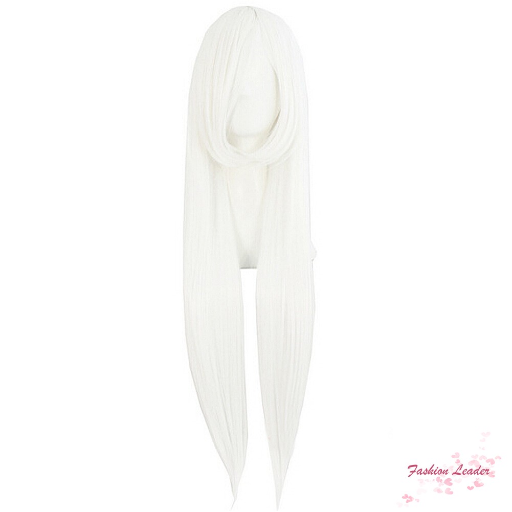 Bộ tóc giả dài màu trắng bạch kim cá tính
