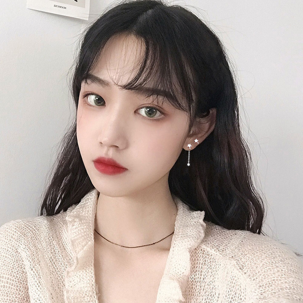 Bông Tai Dáng Dài Hình Ngôi Sao Xinh Xắn Cho Nữ