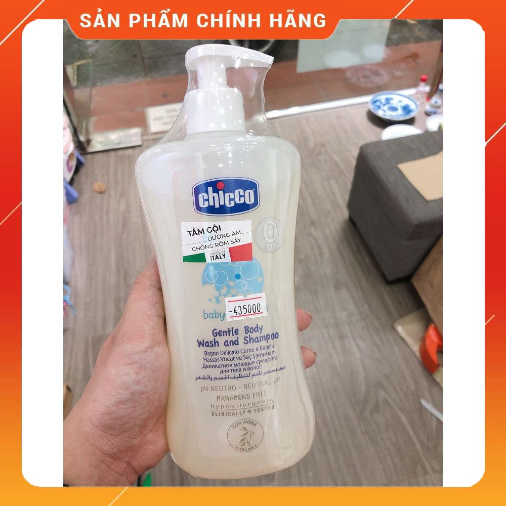 Sữa tắm gội chiết xuất Yến mạch 0M+ Chicco 500ml