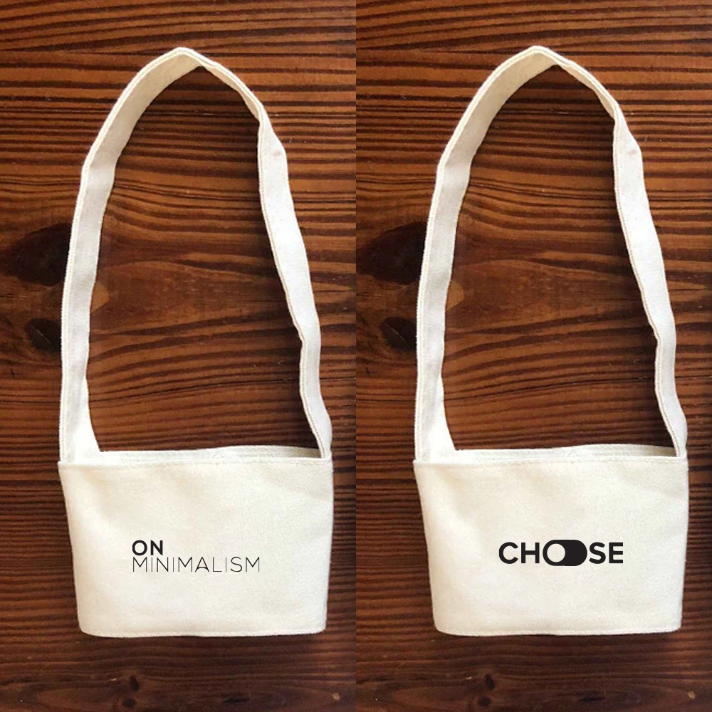 Túi treo ly cốc (cup holder) canvas in hình hot trend Tiệm Nhà Pony PZ01 (nhiều size)