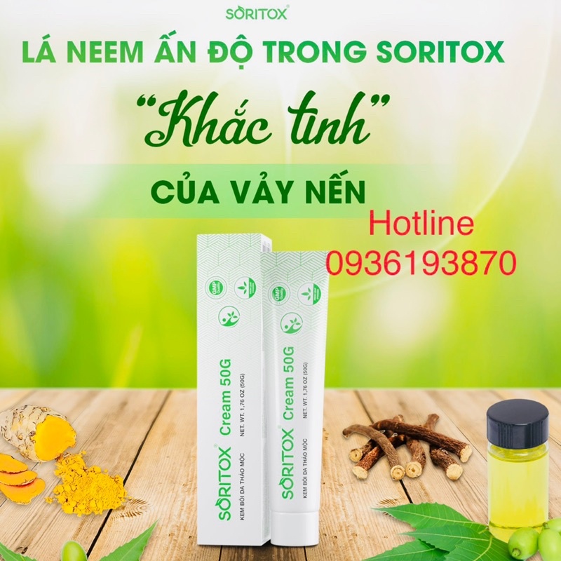✅ KEM SORITOX 👍  ❤️ Soritox Cream Phục hồi Vảy nến da cơ địa Hắc lào Dưỡng ẩm da