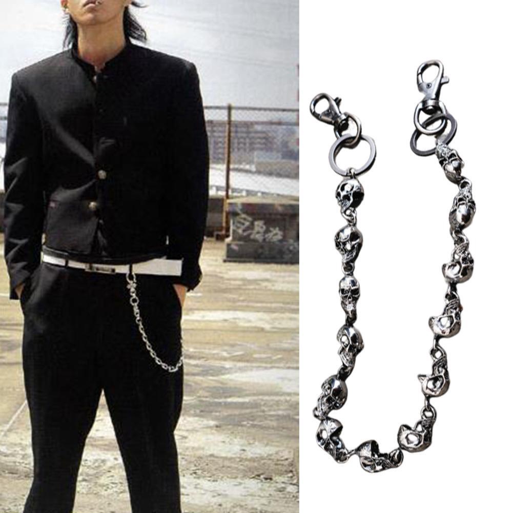 Móc khóa hình đầu lâu nặng 57cm bằng hợp kim cho xe máy và xe tải K3A9 L5O4