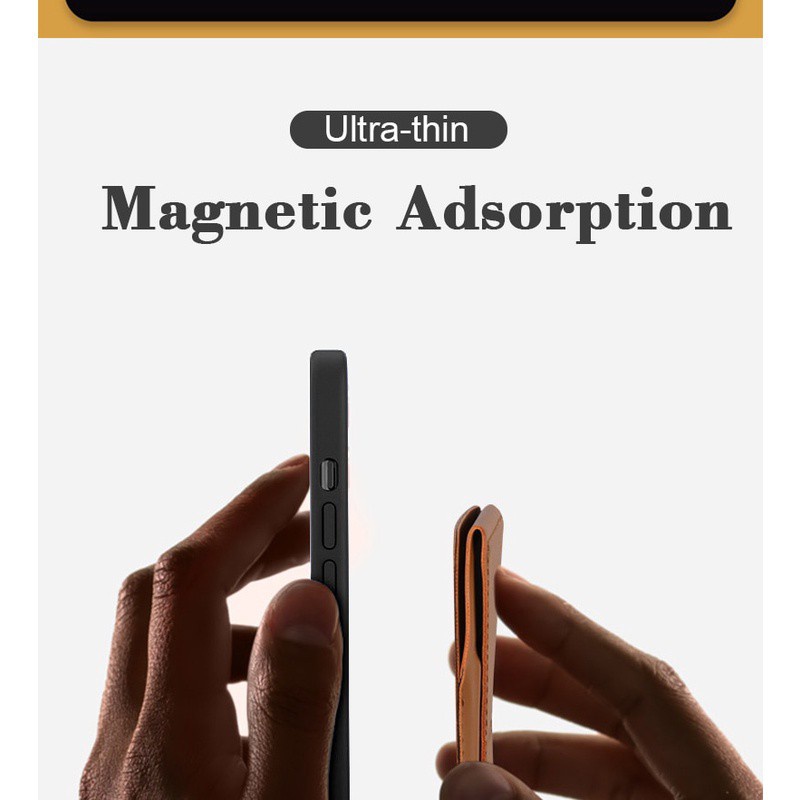 Bao Da Điện Thoại Kiêm Ví Đựng Thẻ Khóa Bấm Nam Châm Cho iPhone 12 14 13 12 Pro Max Mini