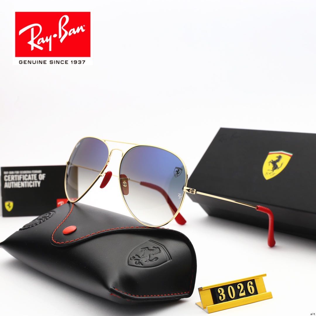 Aviator Ray-Ban_ chính hãng Kính râm 2021 Thời trang Hàn Quốc mới Kính râm nam nữ một mảnh Cặp đôi hợp thời trang Du lịch ngoài trời Kính râm lái xes