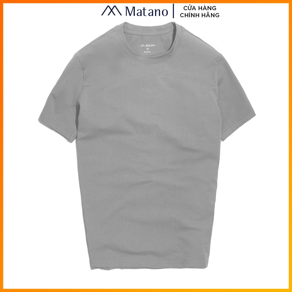 Áo thun nam cổ tròn trơn MATANO 042 - Áo phông nam ngắn tay đơn giản dễ mặc vải cotton 4 chiều đẹp giá rẻ | BigBuy360 - bigbuy360.vn