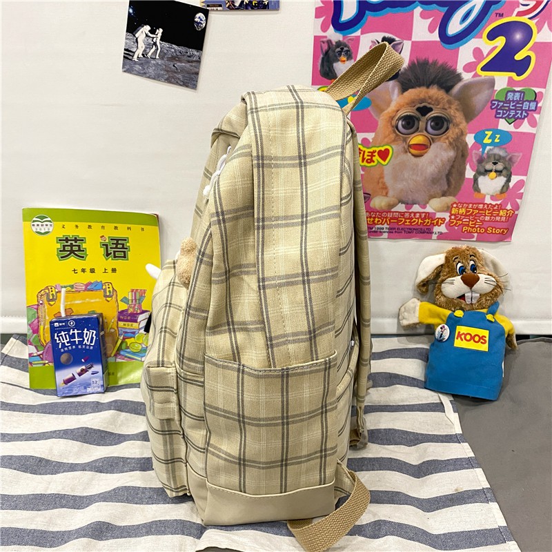 Balo đi học Prettyzys WNS630 sức chứa lớn phong cách Hàn Quốc 2021 cho bé gái tuổi teen 14inch