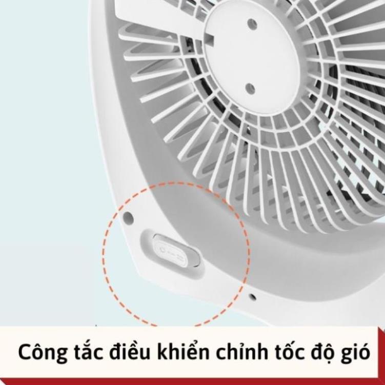 MIỄN SHIP-  Quạt mini để bàn cổng USB di động, động cơ không tiếng ồn để phòng ngủ, xoay 120 độ
