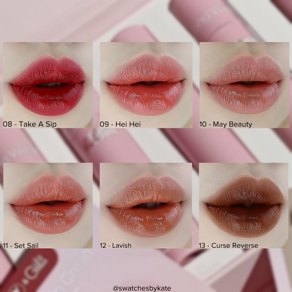 Son Kem Lì Gilaa Long Wear Lip Cream Rich Rosie Collection (5g)