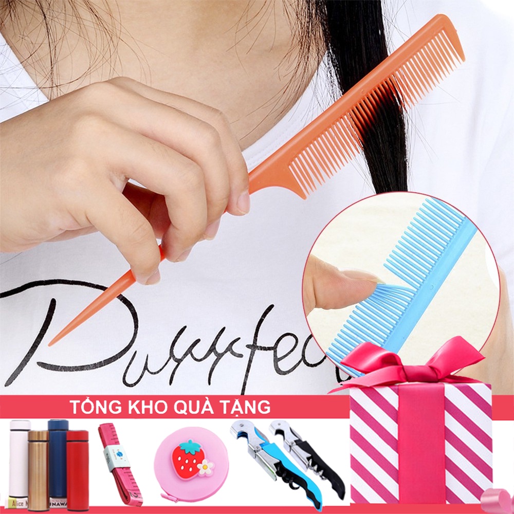 Lược Chải Cắt Tóc Chuyên Nghiệp T1 - Lược Dài Cán Nhọn Cắt Tóc Nam Nữ