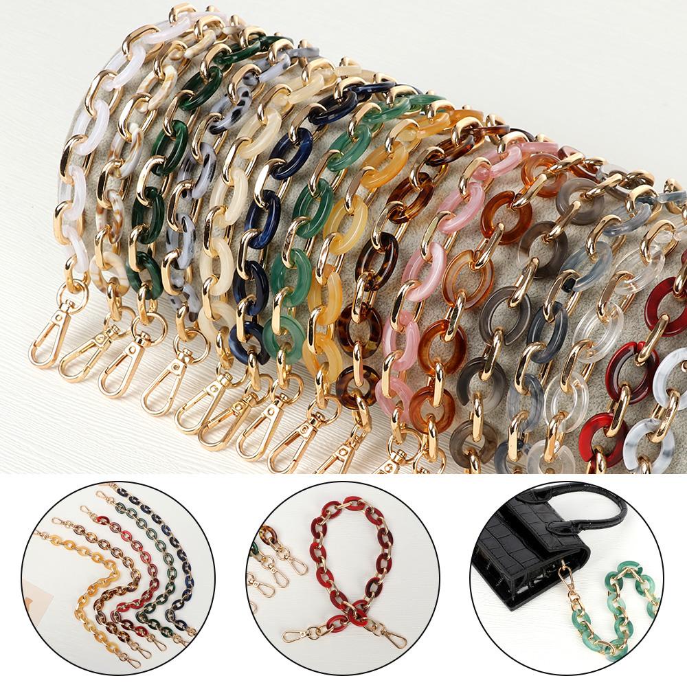 Phụ Kiện Dây Đeo Túi Xách Bằng Nhựa Acrylic Màu Cầu Vồng Thay Thế Tiện Dụng