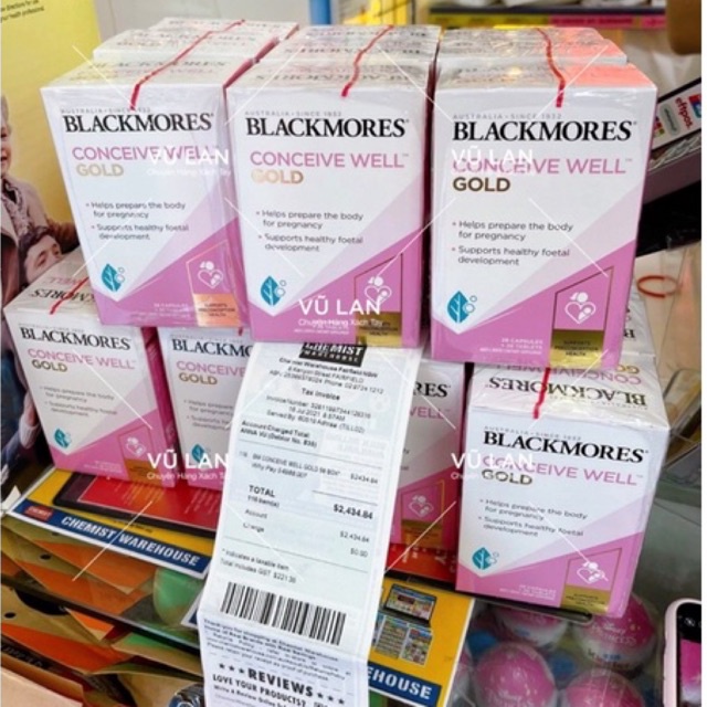 Blackmores Conceive Well Gold - Viên uống tăng khả năng thụ thai 56 viên