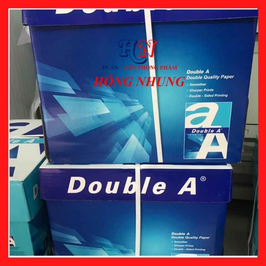 Giấy A4 Double 70GSM/ 80 GSM Định Lượng 70 gsm, Số lượng 500 Tờ, Giấy Thùng